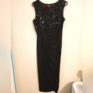 Enfocus Petite Formal Black Evening Dress Size 8P